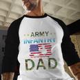 Proud Army Dad-Army Infantry Dad Camouflage Graphics Army Men Baseball Raglan Shirt
