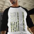 Proud Army Dad United States USA Flag For Father's Day Men Baseball Raglan Shirt