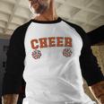Proud Cheer Dad My Favorite Cheerleader Calls Me Dad Orange Men Baseball Raglan Shirt