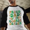 Proud Dad Of a Cookie Dealer Scout Troop Cookie Dealer Girls Men Baseball Raglan Shirt
