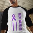 Proud NICU Dad Of NICU Warrior Micro Preemie Baby Father Men Baseball Raglan Shirt