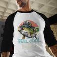 Reel Cool Dad Fishing Vintage Retro Father's Day Men Baseball Raglan Shirt Reel Cool Dad Fishing Vintage Retro Father's Day Men Baseball Raglan Shirt
