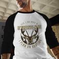 Retirement Grandpa Hunting Deer Elk Retired Hunter Dad Men Baseball Raglan Shirt