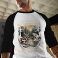 Retirement Plan On Hunting & Fishing Fisherman Hunter Dad Men Baseball Raglan Shirt