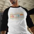 Retro Dad Daughter Squad Unbreakable Bond Father Daughter Men Baseball Raglan Shirt