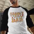 Retro Groovy Dad Matching Family 1st Birthday Party Men Baseball Raglan Shirt