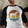 Rhodesian Ridgeback Vintage Retro Dog Mom Dad Men Baseball Raglan Shirt