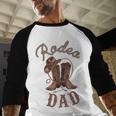 Rodeo Dad Western Cowboy Birthday Boy Family Matching Party Men Baseball Raglan Shirt