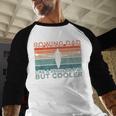 Round Rowing Dad Rudder Men Baseball Raglan Shirt Round Rowing Dad Rudder Men Baseball Raglan Shirt