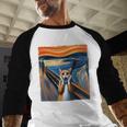 The Scream Cat Parody For Kitty Cat Lover Cat Mom Cat Dad Men Baseball Raglan Shirt The Scream Cat Parody For Kitty Cat Lover Cat Mom Cat Dad Men Baseball Raglan Shirt