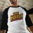 Sidekick Easy Halloween Matching Superhero Costume Dad Mom Men Baseball Raglan Shirt