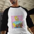 The Simpsons Father's Day Mad Dad Skills Homer Poster Men Baseball Raglan Shirt