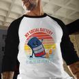 My Social Battery Is As Dead As My Dad Men Baseball Raglan Shirt