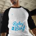 Soon To Be A Daddy Of A Baby Boy New Dad Expecting Father Men Baseball Raglan Shirt