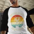 Sounds Fishy Count Me In Dad Grandpa Vintage Fishing Men Baseball Raglan Shirt