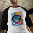 Space Cat Mom Cat Dad Men Women Kids Astronaut Space Men Baseball Raglan Shirt