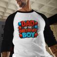 Spider Birthday Party Dad Of The Birthday Boys Spider Webs Men Baseball Raglan Shirt