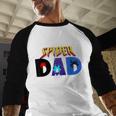 Spider Dad Shirt Birthday Fathers Day Halloween Costumes Pjs Men Baseball Raglan Shirt