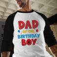Spider Web Family Matching Dad Of The Birthday Boy Men Baseball Raglan Shirt