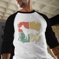 Square Retro German Shepherd Owner Dog Shepard Dad Mom Men Baseball Raglan Shirt