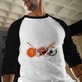 All Star Dad Of The Birthday Boy Basketball Soccer Sport Men Baseball Raglan Shirt