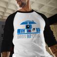 Star Wars Father's Day R2-D2 Dad's R 2 Cool Pun Men Baseball Raglan Shirt