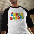 Super Gamer Dad Unleashed Celebrating Fatherly Powers Men Baseball Raglan Shirt