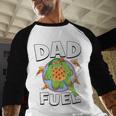TMNT Michelangelo Dad Fuel Men Baseball Raglan Shirt TMNT Michelangelo Dad Fuel Men Baseball Raglan Shirt