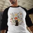 Tortie Cat Owner Flowers Tortie Cat Mom Tortie Cat Dad For Men Women Kids Men Baseball Raglan Shirt