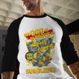 Transformers Father's Day Bumblebee My Dad Is Brave Men Baseball Raglan Shirt