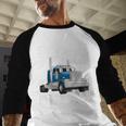 Truck Driver Art For Men Dad Women Trucking CDL Trucker Men Baseball Raglan Shirt