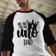 Uno 1st Birthday Dad Men Baseball Raglan Shirt