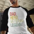 Veteran Dad Men Baseball Raglan Shirt