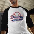 Vintage Baseball Daddy Of The Rookie Men Baseball Raglan Shirt