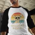Vintage Chihuahua Dad Dog Lovers Father's Day Tee Men Baseball Raglan Shirt