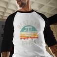 Vintage Disc Golf Dad Best Dad By Par Disk Golf Men Baseball Raglan Shirt