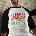 Vintage Great Grandpa For Fathers Day Dad Papa Grandpa Men Baseball Raglan Shirt