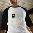 Vintage I'm A Proud Army Dad With American Flag Men Baseball Raglan Shirt