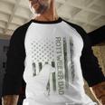 Vintage USA Camo Flag Proud Rottweiler Dad Rottie Silhouette Men Baseball Raglan Shirt Vintage USA Camo Flag Proud Rottweiler Dad Rottie Silhouette Men Baseball Raglan Shirt