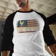 Vintage USA Flag Chicken Dad Stars Men Baseball Raglan Shirt Vintage USA Flag Chicken Dad Stars Men Baseball Raglan Shirt