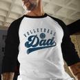 Volleyball Dad Daddy Father's Day Men Baseball Raglan Shirt
