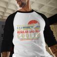 Waterski Dad Fathers Day Ski Lover Dad Water Skiing Rider Men Baseball Raglan Shirt