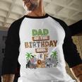 Wild Dad Of The Birthday Girl Zoo Safari Jungle Animal Men Baseball Raglan Shirt