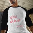 Winter Onederland 1st Birthday Theme Dad Of Birthday Girl Men Baseball Raglan Shirt