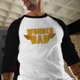 Wonder Dad Men Baseball Raglan Shirt