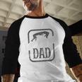 Wrestling Dad Martial Arts Wrestler Wrestle Hobby Father Men Baseball Raglan Shirt