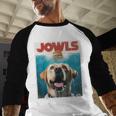 Yellow Lab Jowls Top Labrador Retriever Dog Mom Dad Men Baseball Raglan Shirt