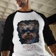 Yorkie Dad Cute Cool Dog In Sunglasses C Men Baseball Raglan Shirt