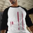 Yorkie Dog Vintage US American Flag Yorkie Dad Fathers Day Men Baseball Raglan Shirt