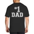 1 Dad Number One Father's Day Vintage Style Big And Tall Men's T-Shirt Back Print